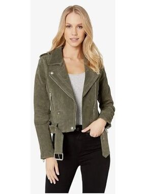 BLANKNYC Suede Leather Moto Jacket Women's Size Medium